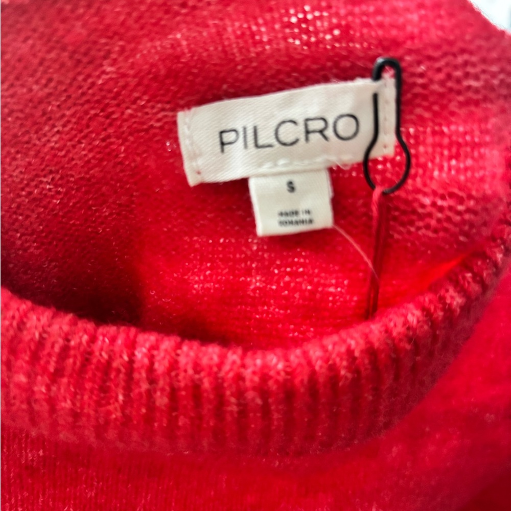 Pilcro Cozy Crewneck Sweater in Burnt Orange - Picture 4 of 4